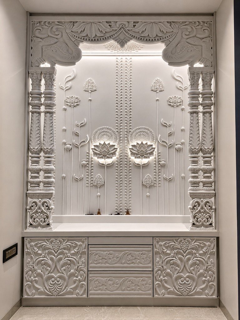 Custom marble temple by Royal Marble Art